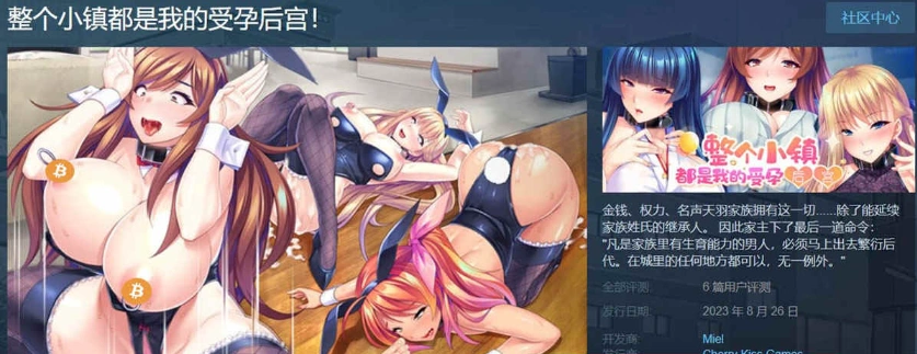 【拔作ADV/中文/全CV】[Miel]整个小镇都是我的受孕RBQ后宫!官方中文版【PC+安卓/1.7G/新作】